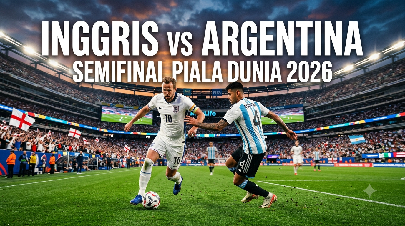 Inggris vs Argentina Semifinal Piala Dunia 2026 Pukul 02.00 WIB di Jalalive – Pertarungan Dua Negara Besar dengan Ambisi Menjadi Juara