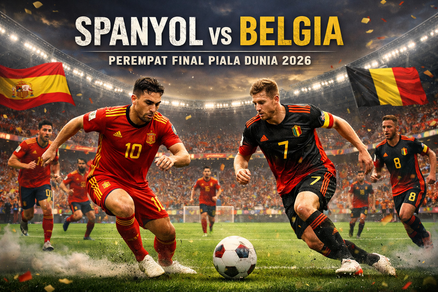 Streaming Spanyol vs Belgia Piala Dunia 2026 Perempat Final Pukul 02.00 WIB – Jalalive Menghadirkan Pertandingan Penuh Gengsi dan Persaingan Ketat