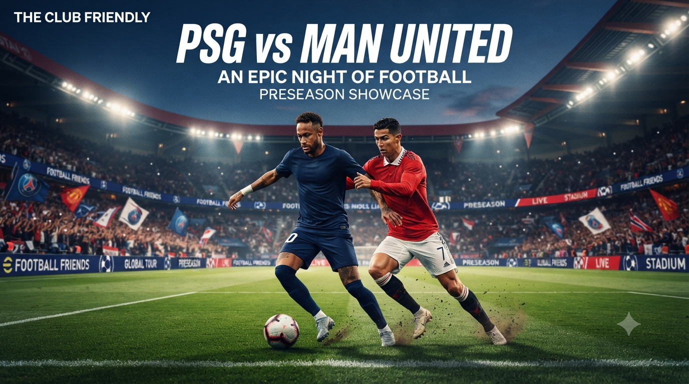 PSG vs Man United Club Friendly Malam Ini Pukul 22.00 WIB Menjadi Tayangan Streaming Tigoals Untuk Pecinta Sepak Bola Dunia