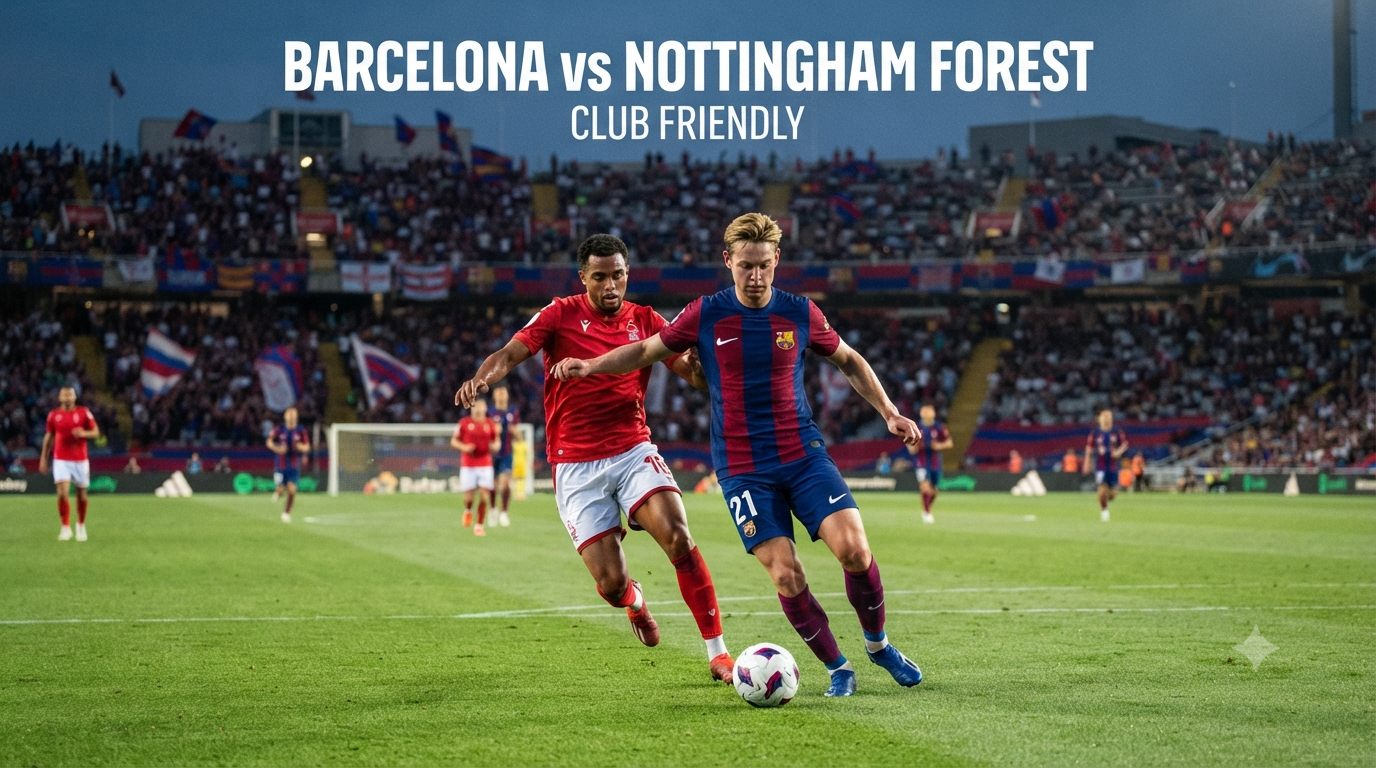 Tigoals Barcelona vs Nottingham Forest Club Friendly Dini Hari Ini Pukul 02.00 WIB Menghadirkan Pertandingan Menarik Untuk Pecinta Sepak Bola