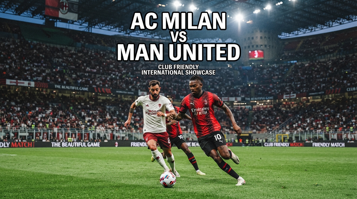 Tigoals Hadir untuk AC Milan vs Man United Club Friendly Malam Ini Pukul 21.45 WIB – Duel Pramusim yang Layak Disaksikan